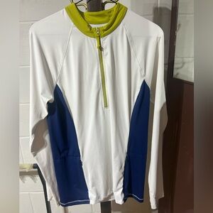 title nine athletic top with zipper pockets